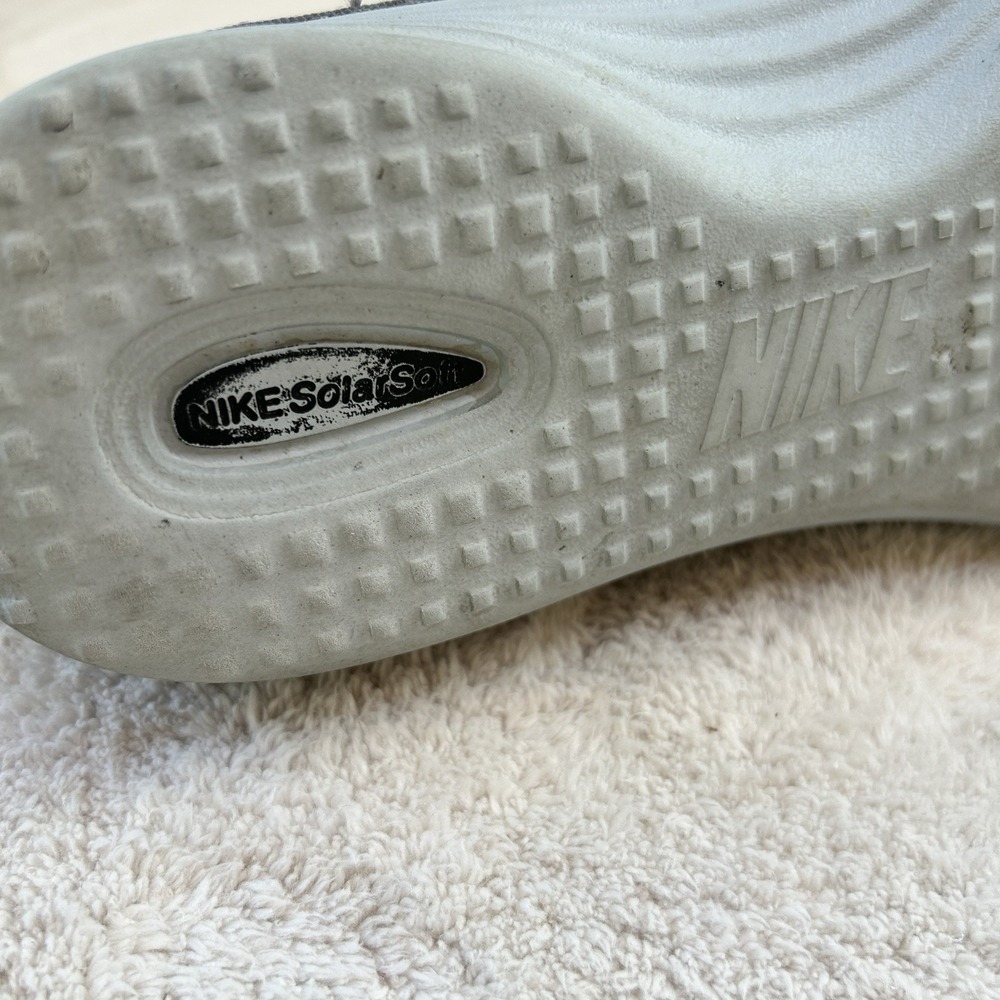 Nike Solarsoft Moccasin Running Shoes Gray Blue US Size 12 555301-040 EUC - Picture 4 of 8